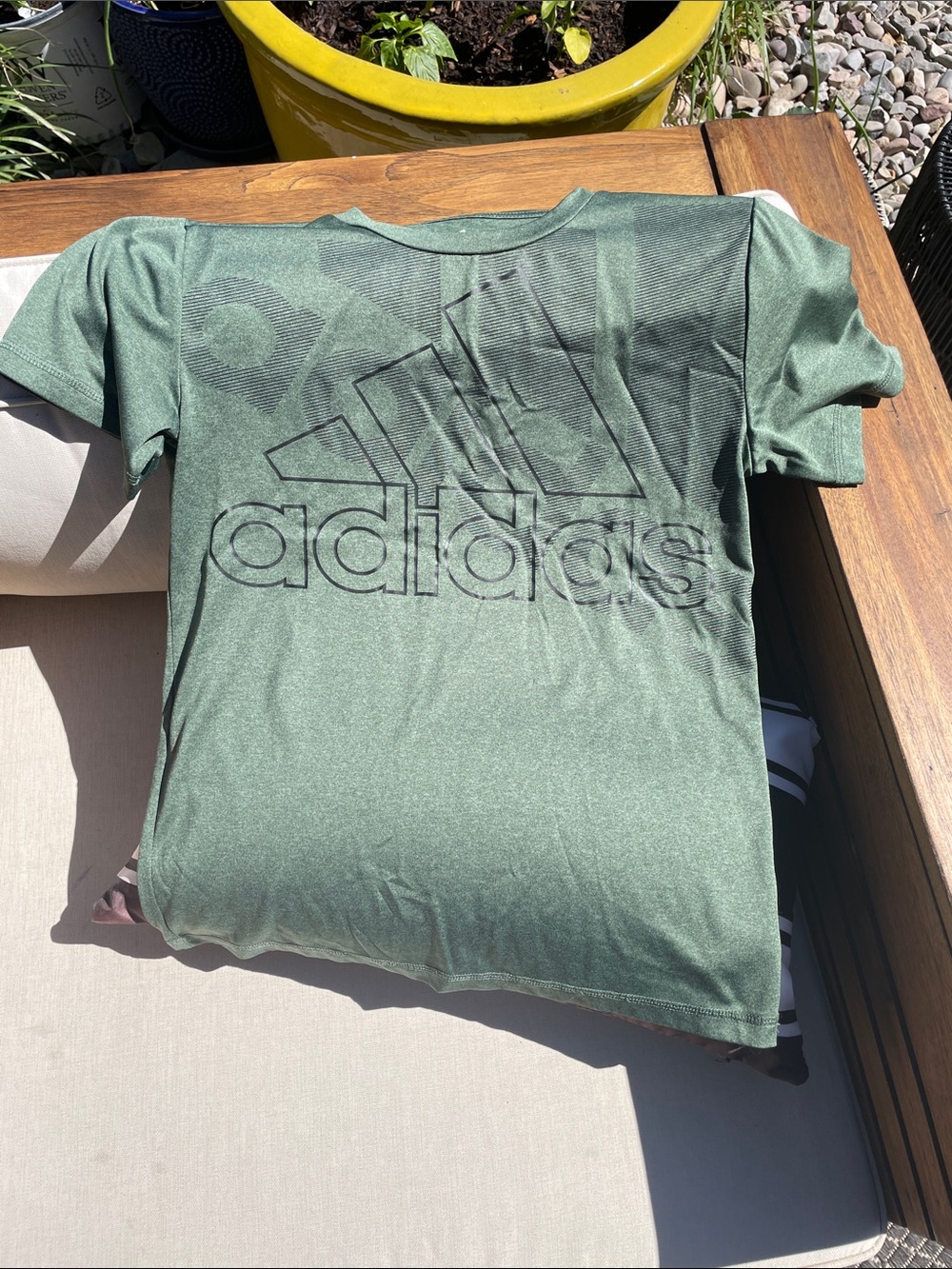 adidas Green Graphic Logo Short Sleeve Tee